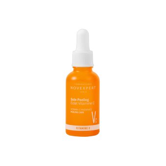 NOVEXPERT šveičiamasis naktinis serumas su vitaminu C, PHA ir AHA rūgštimis, 30 ml