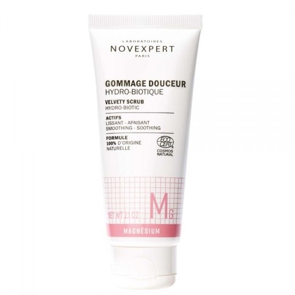 NOVEXPERT švelnus kreminis veido šveitiklis su magniu jautriai odai, 60 ml