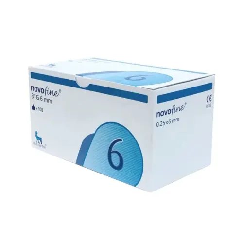 NOVOFINE adatos insulinams, 6mm, N100, 31 g