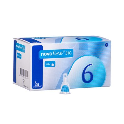 NOVOFINE, insulininė adata, 6 mm, injektorius, 100 vnt., 31 g