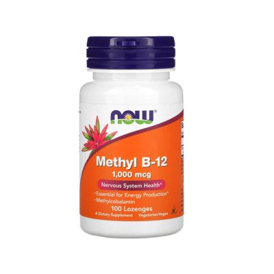 NOW 1000 mcg pastilės METHYL B-12 N100