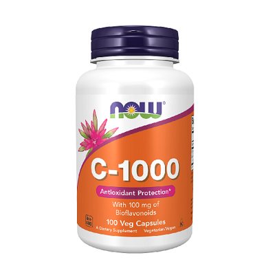 NOW C-1000 Su Bioflavonoidais 100 Veg. Kapsulių