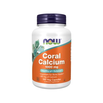 NOW Coral Calcium 1000mg, 100 kapsulių
