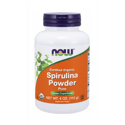 NOW Ekologiška Spirulina Milteliai, 113 g