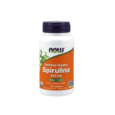NOW ekologiškos spirulinos 500 mg tabletės N100