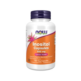 NOW Inositol 500 mg, 100 kapsulių