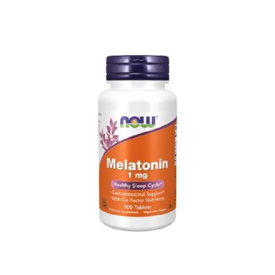 NOW Melatoninas 1 mg su Mg ir Vit B6 kompleksas tabletės N100