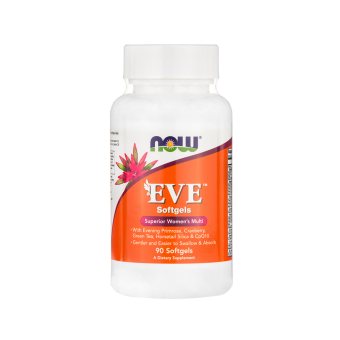 NOW multivitaminai moterims EVE, 90 minkštų kapsulių