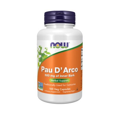 NOW Pau D'Arco 500 mg 100 Kapsulių