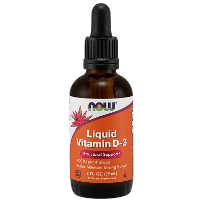 NOW Vitaminas D-3 Lašai, 59 ml