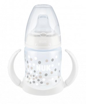 NUK FC mokomasis su rankenėlėmis, sil.snapeliu,neišsipilantis buteliukas, 150 ml