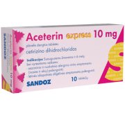 Nuo alergijos Aceterin express 10 mg,10 tab.