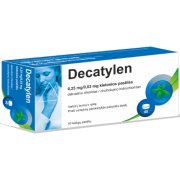 Nuo gerklės skausmo DECATYLEN 0,25mg/0,03mg, 40 pastilių
