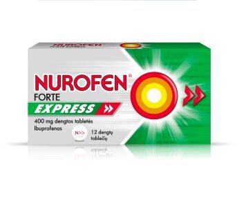NUROFEN Forte Express 400 mg dengtos tabletės N12