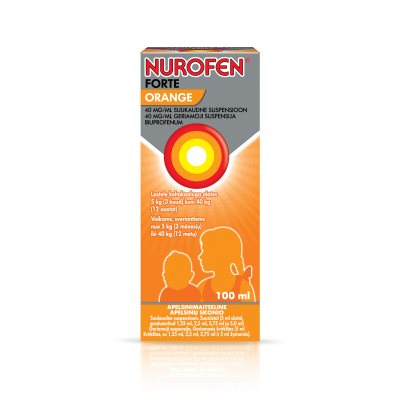 Nurofen Forte Orange 40 mg/ml geriamoji suspensija, 100 ml