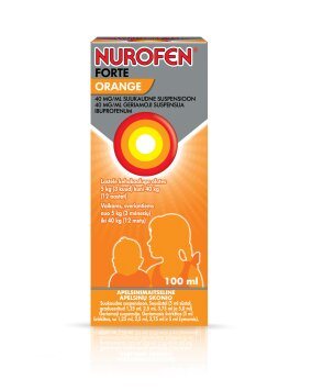 NUROFEN Forte Orange 40 mg/ml geriamoji suspensija N1, 100 ml