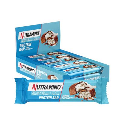 Nutramino Proteino Batonėliai Kokoso skonio, 12 x 55 g