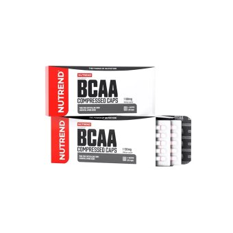 NUTREND BCAA COMPRESSED CAPS, 120 kapsulių