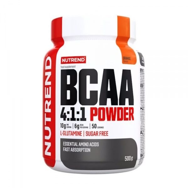 NUTREND maisto papildas BCAA 4:1:1 POWDER, apelsinų skonio, 500 g