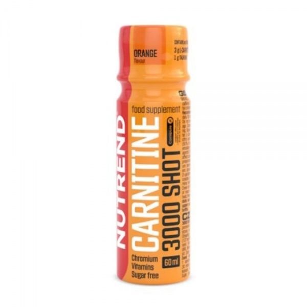 NUTREND maisto papildas CARNITINE 3000 SHOT, apelsinų skonio, 60 ml