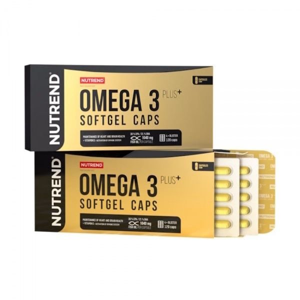 NUTREND maisto papildas OMEGA 3 PLUS, 120 kaps.