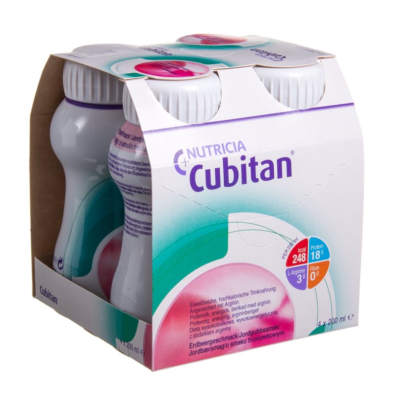 NUTRICIA CUBITAN, BRAŠKIŲ SKONIO, 4 VNT., 200 ml