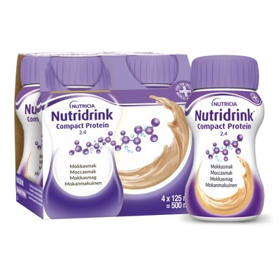 NUTRICIA NUTRIDRINK COMPACT PROTEIN MOCHA, 4 vnt., 125 ml