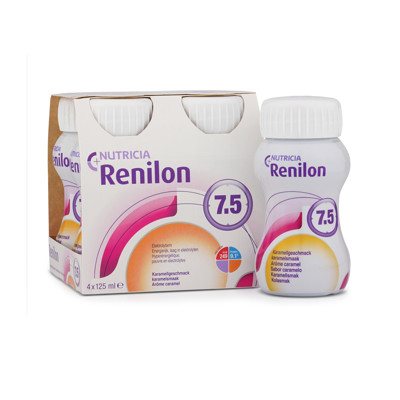NUTRICIA RENILON 7,5, karamelės skonio, 4 vnt., 125 ml