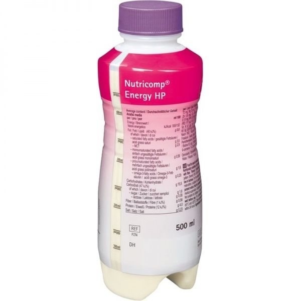 NUTRICOMP gėrimas ENERGY HP NEUTRAL, x 500 ml, 12 vnt