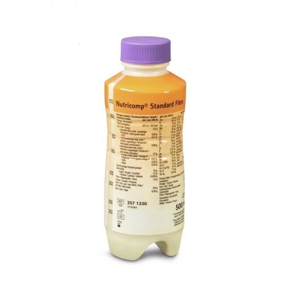 NUTRICOMP gėrimas STANDARD FIBRE NEUTRAL, x 500 ml, 12 vnt
