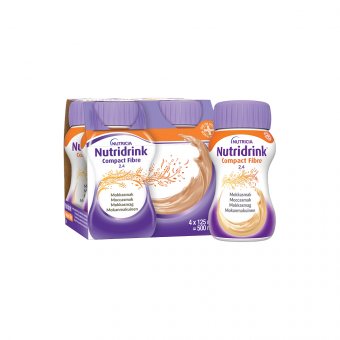 Nutridrink Compact Fibre, moka kavos skonio, 4 vnt., 4 x 125 ml