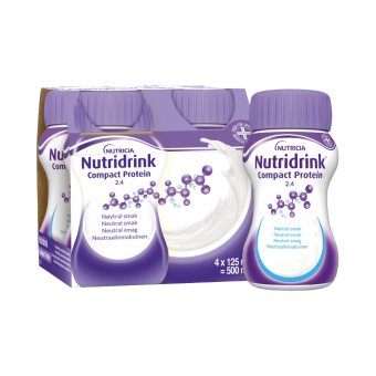 Nutridrink Compact Protein, neutralaus skonio, 4 vnt., 4 x 125 ml
