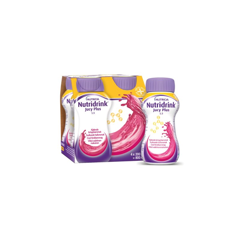 NUTRIDRINK Jucy Plus gaivinantis aviečių sk. N4, 200 ml