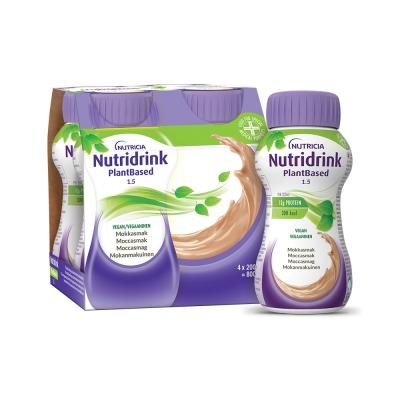 NUTRIDRINK PlantBased, moka kavos skonio, 4 x 200 ml