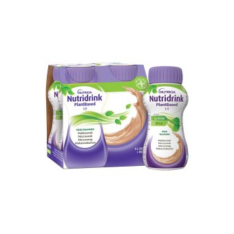 NUTRIDRINK, plantbased, moka kavos skonio gėrimas, 4 buteliukai, 4 x 200 ml
