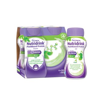 Nutridrink PlantBased (žirnių ir pipirmėtės sk) 2,0 kcal/ml, 4 vnt., 4 x 200 ml
