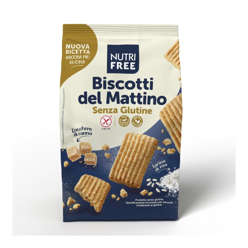 NUTRIFREE BISCOTTI DEL - sausainiai be glitimo, 300 g