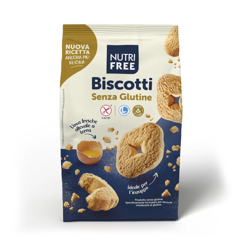 NUTRIFREE BISCOTTI - sausainiai be glitimo, 300 g
