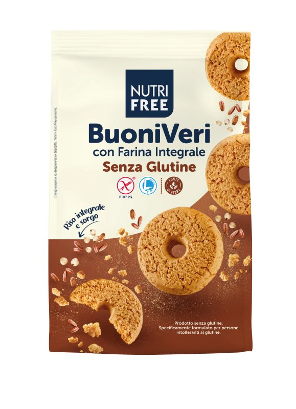 NUTRIFREE BUONI VERI - sausainiai be glitimo, 250 g