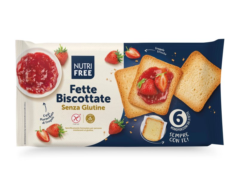 NUTRIFREE FETTE BISCOTTATE - džiūvėsiai be glitimo, 225 g