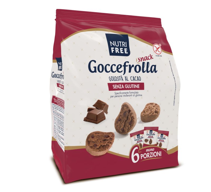 NUTRIFREE kakavos skonio sausainiai be glitimo GOCCEFROLLA, 240 g