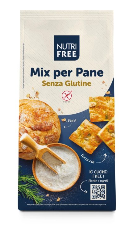 NUTRIFREE MIX PER PANE - miltai be glitimo, mišinys duonai, 1 kg
