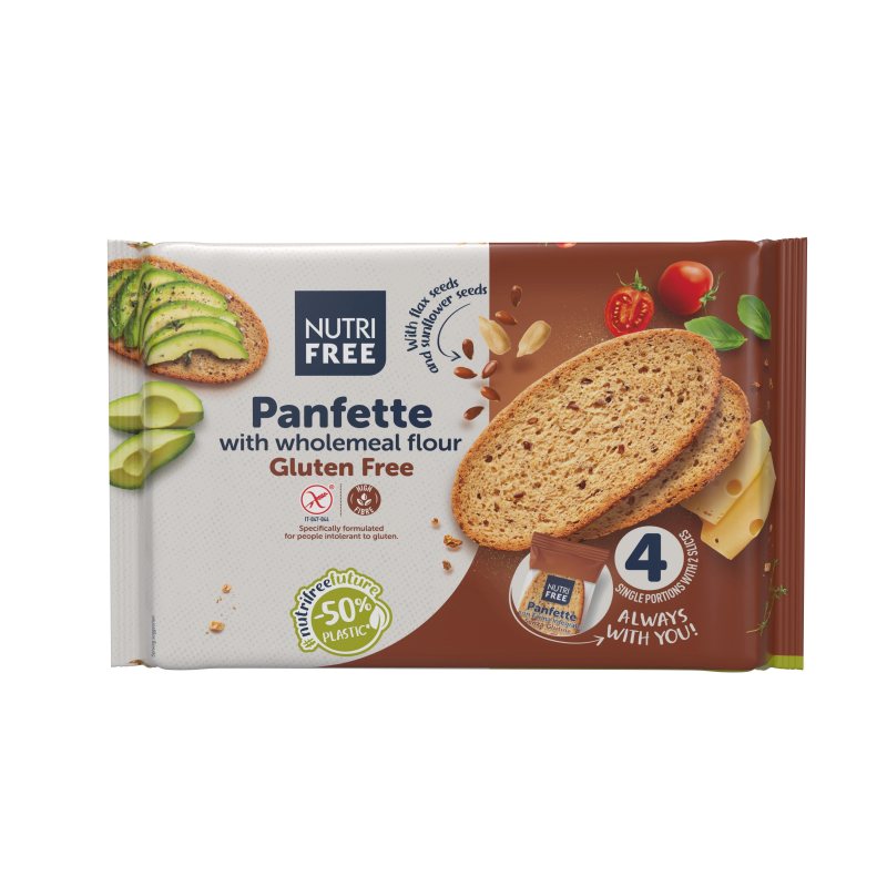 NUTRIFREE PANFETTE - duona su viso grūdo miltais be glitimo, 340 g