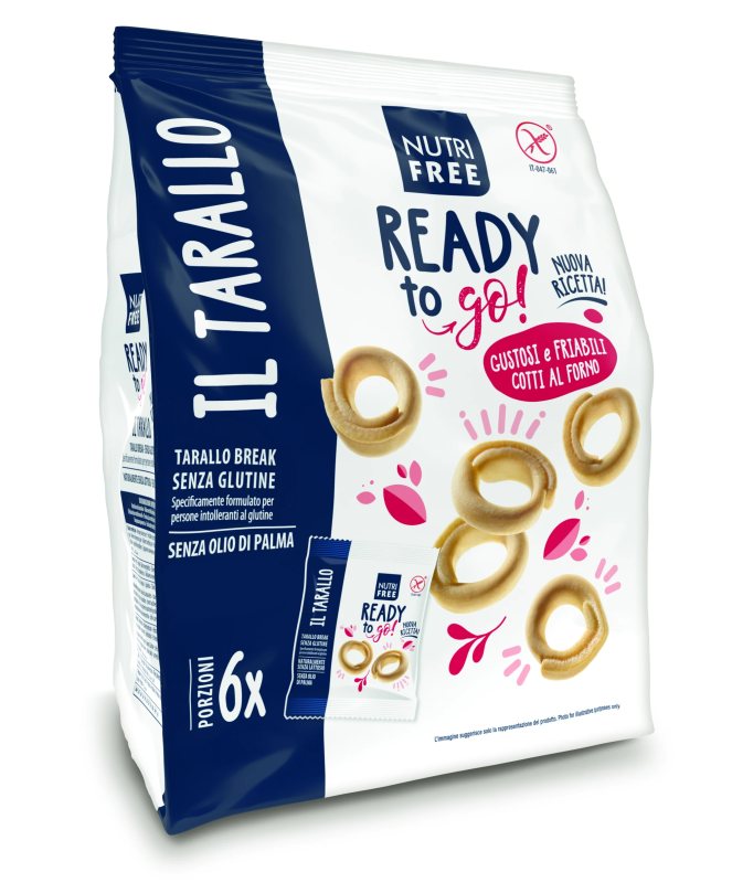 NUTRIFREE tradiciniai itališki trapūs sausainiai be glitimo TARALLO BREAK, 180 g