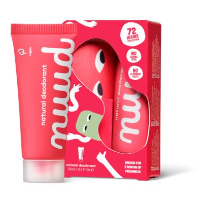 Nuud, Starter Pack Red | New Cream dezodorantas, 15 ml
