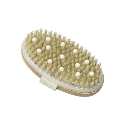 NUUM Dry exfoliating body brush with soft massage beads masažinis kūno šveitimo šepetys