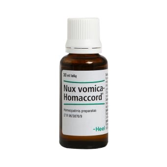 Nux vomica-Homaccord, ir aplikatorius su lašintuvu, geriamieji lašai, tirpalas, N1, 30 ml
