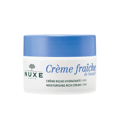 NUXE 48 val. drėkinantis tirštos konsistencijos kremas sausai ir labai sausai odai CREME FRAICHE DE BEAUTE, 50 ml