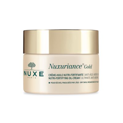 NUXE maitinamasis-stiprinamasis maksimaliai nuo senėjimo saugantis aliejinis kremas NUXURIANCE GOLD, 50 ml