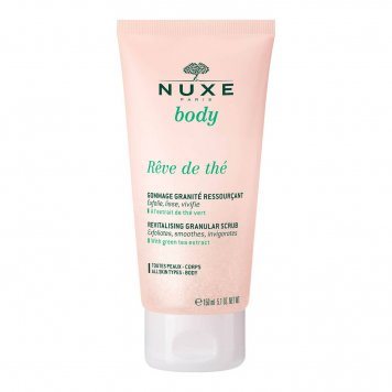 NUXE Reve de The su granulėmis, žalia arbata kūno šveitiklis, 150 ml